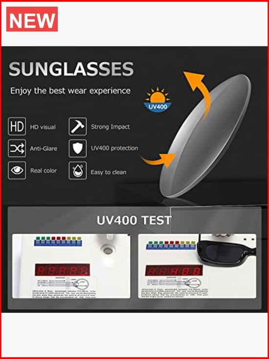 Trendy Retro Rectangle Sunglasses UV400 Protection Square Frame